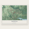 Honeygo, Maryland map print, the full design