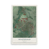 Map of Hyattsville, Maryland, 12 x 18 inch unframed archival matte print