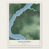 Kingstown, Maryland map print, the full design