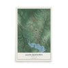 Map of Leonardtown, Maryland, 12 x 18 inch unframed archival matte print