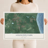 Map of Lexington Park, Maryland, 12 x 18 inch unframed archival matte print