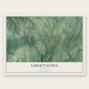 Libertytown, Maryland map print, the full design