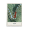 Map of Luke, Maryland, 12 x 18 inch unframed archival matte print