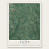 Malcolm, Maryland map print, the full design