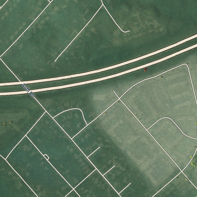 Second close-up of the map of Morningside, Maryland print showing more streets and buildings