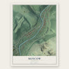 Moscow, Maryland map print, the full design