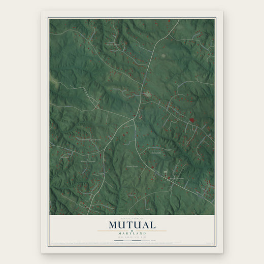 Mutual, Maryland map print, the full design