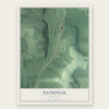 National, Maryland map print, the full design