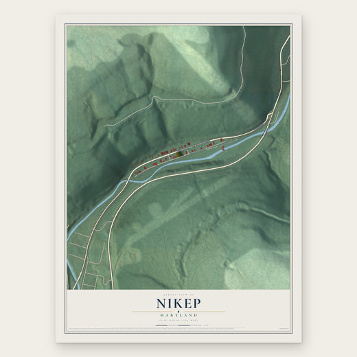 Nikep, Maryland map print, the full design