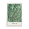 Map of Oakland, Maryland, 12 x 18 inch unframed archival matte print