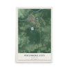 Map of Pocomoke City, Maryland, 12 x 18 inch unframed archival matte print