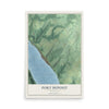 Map of Port Deposit, Maryland, 12 x 18 inch unframed archival matte print