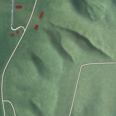 Second close-up of the map of Port Tobacco Village, Maryland print showing more streets and buildings