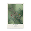 Map of Preston, Maryland, 12 x 18 inch unframed archival matte print
