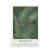 Map of Princess Anne, Maryland, 12 x 18 inch unframed archival matte print