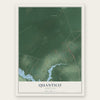 Quantico, Maryland map print, the full design
