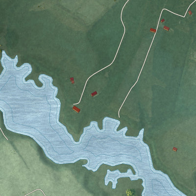 Close-up of the map of Quantico, Maryland print showing street and building detail