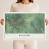 Map of Rising Sun, Maryland, 12 x 18 inch unframed archival matte print
