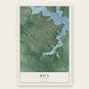 Riva, Maryland map print, the full design