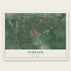 Seabrook, Maryland map print, the full design