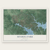 Severna Park, Maryland map print, the full design