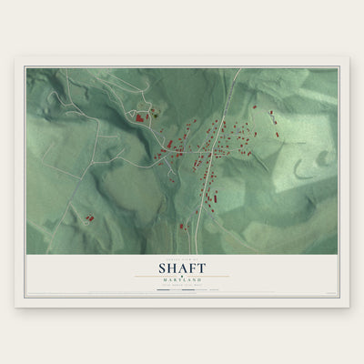 Shaft, Maryland map print, the full design