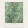 Shiloh, Maryland map print, the full design