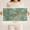 Map of Towson, Maryland, 12 x 18 inch unframed archival matte print