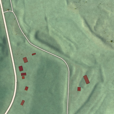 Close-up of the map of Vale Summit, Maryland print showing street and building detail