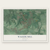 Walker Mill, Maryland map print, the full design