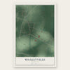 Whaleyville, Maryland map print, the full design