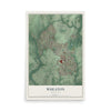 Map of Wheaton, Maryland, 12 x 18 inch unframed archival matte print