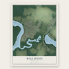 Williston, Maryland map print, the full design