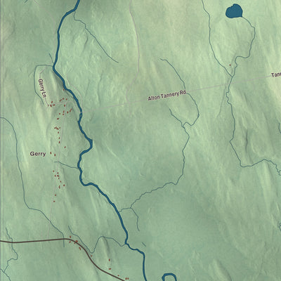 Street and neighborhood detail from the Alton, Maine map