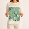 Map of Baileyville, Maine, 12 x 18 inch unframed archival matte print