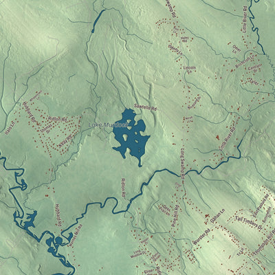 Terrain and local geography detail from the Berwick, Maine map