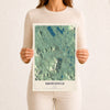 Map of Brownfield, Maine, 12 x 18 inch unframed archival matte print