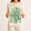 Map of Caribou, Maine, 12 x 18 inch unframed archival matte print