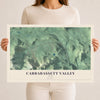 Map of Carrabassett Valley, Maine, 12 x 18 inch unframed archival matte print
