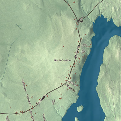Street and neighborhood detail from the Castine, Maine map