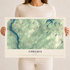 Map of Chelsea, Maine, 12 x 18 inch unframed archival matte print