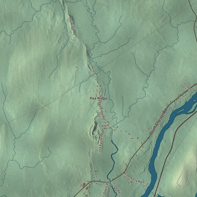 Street and neighborhood detail from the Chester, Maine map
