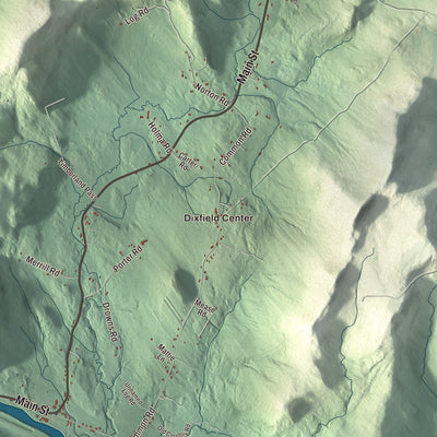 Street and neighborhood detail from the Dixfield, Maine map