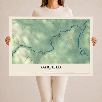 Garfield, Maine map print - 24 x 36 archival matte print