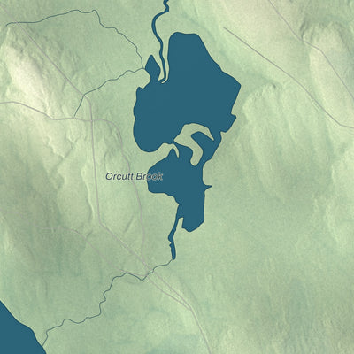 Terrain and local geography detail from the Glenwood, Maine map