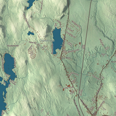 Street and neighborhood detail from the Gray, Maine map
