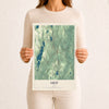 Map of Gray, Maine, 12 x 18 inch unframed archival matte print