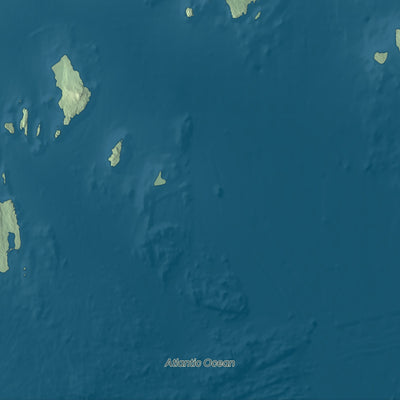 Terrain and local geography detail from the Harrington, Maine map