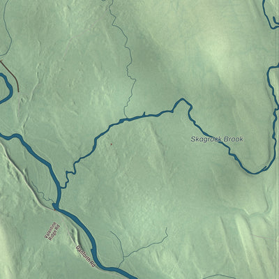 Terrain and local geography detail from the Haynesville, Maine map