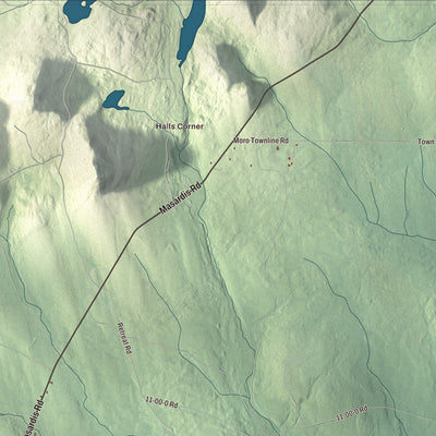 Street and neighborhood detail from the Hersey, Maine map
